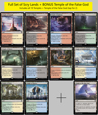 Set di tutte le 10 terre scry + tempio bonus - MTG Commander EDH Staple - Dual Land
