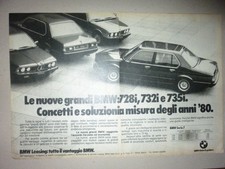 * ADVERTISING PUBBLICITA' BMW 728i  -- 1979
