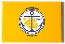 Bandiera ancoraggio alaska - di,
