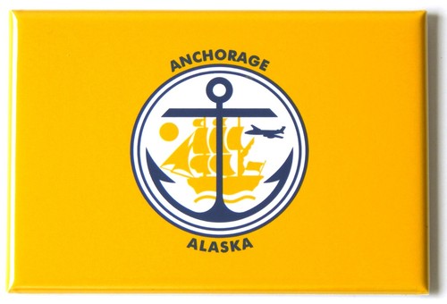Bandiera ancoraggio alaska - di,