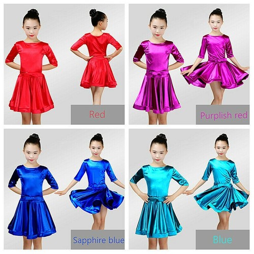 Ragazze raso danza abito - ragazze,