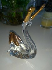 Lumaca Vetro Dorato Soprammobile simil Swarovski 