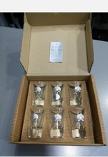 Bicchieri Cristallo Liquore Targhetta Argento 925 6 Pezzi 25°anniversario