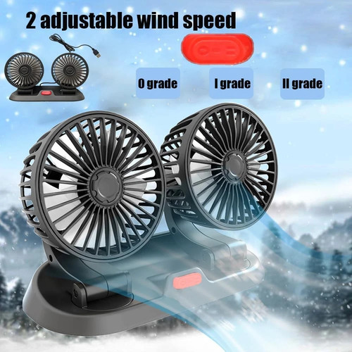 Ventilatore auto doppia testa - auto,