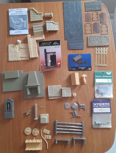 Lotto accessori diorama 54mm - accessori,