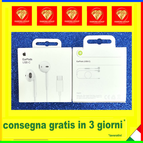 Cuffie originali earpods usb - originali, usb-c