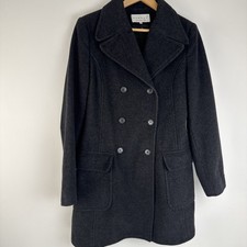  Cappotto Crombie 40” lana e cashmere grigio scuro medio, cappotto di qualità 6 bottoni!!
