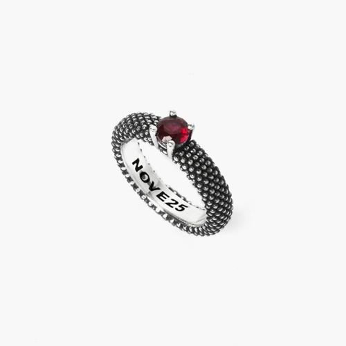 Anello nove25 puntinati - anello, in