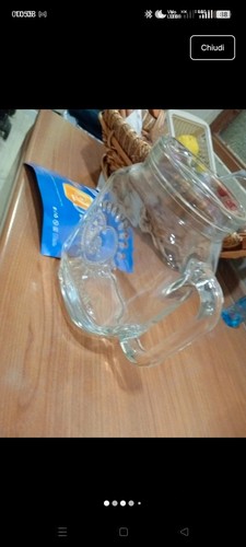 Boccale birra vetro - con, manico