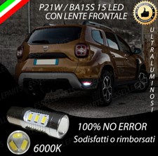 LAMPADA RETROMARCIA 15 LED P21W BA15S CANBUS PER DACIA DUSTER MK2 6000K NO ERROR