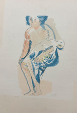 Bruno Saetti Litografia 70x50 Firmata Prova Artista P.A. 7/8 Certificato Perito