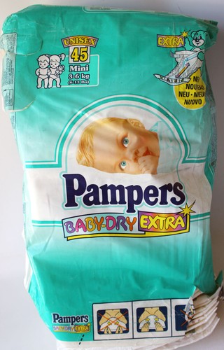 Vintage pampers baby - pampers, baby-dry