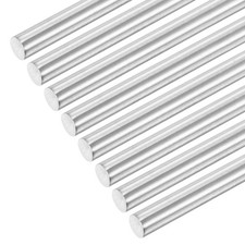 8 pz aste tonde in acciaio