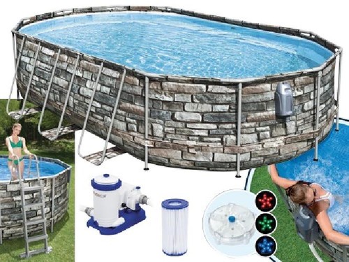 Piscina ovale fuori terra - piscina,