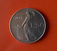 50 LIRE 1975 VARIANTE 5 LUNGO