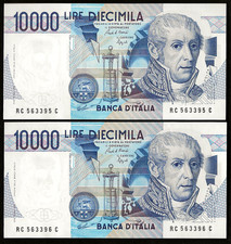 X 1 BANCONOTA  10000 LIRE