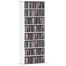 HOMCOM Scaffale Porta CD con 6