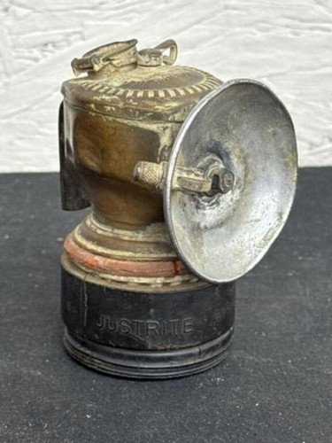 Antica lampada minatore - , in