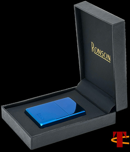 Ronson blue ice - blue, accendino