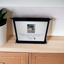 TARGA RICORDO IN ALLUMINIO STAMPA PERSONALIZZATA ASTUCCIO VELLUTO REGALO PREMIO