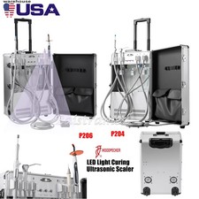 Unidad dental portátil incorporado compressore de aire succión curado luz ultrasón