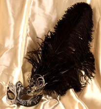 Maschera Veneziana donna piume