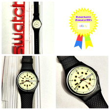 Swatch Gent Nuovo NOS Kailua Diver GB712 1988 Vintage Orologio da polso Anni 80