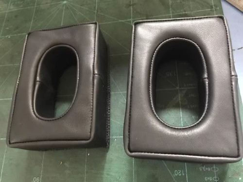 Custom leather ear pads - leather,