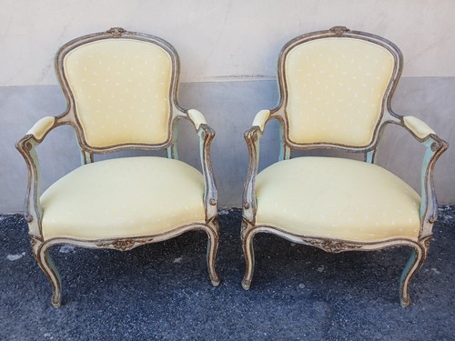 Coppia poltrone laccate - coppia,