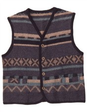 Gilet uomo vintage blu medio