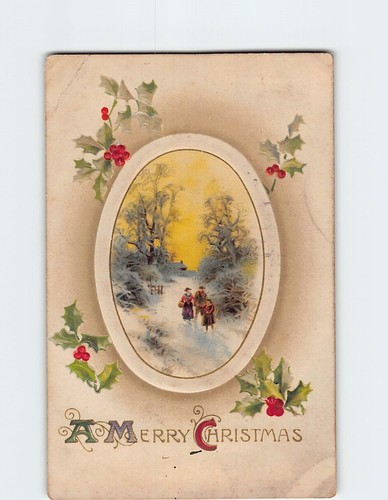 Cartolina buon natale con - buon,
