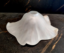 PARALUME PER LAMPADARIO, Ø 280 mm, IN VETRO DI MURANO, BIANCO SATINATO