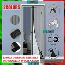Zanzariera Magnetica 240x140 cm Chiusura Automatica Facile Installazione Porta