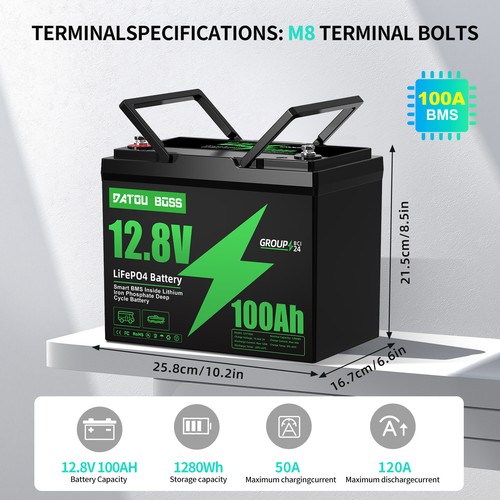 Batteria litio 12v - al, 100ah