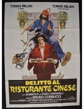 manifesto DELITTO AL RISTORANTE CINESE tomas milian bombolo cannavale A32