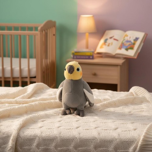 Peluche pappagallo grigio - peluche,