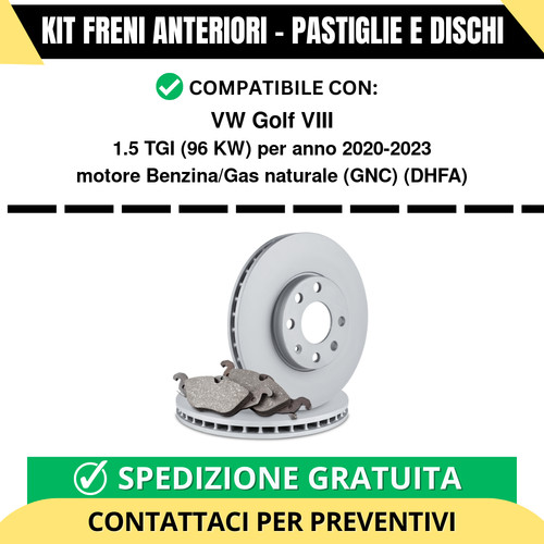 Kit freni anteriori pastiglie - freni, (pastiglie