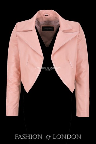 Giacca donna pelle cropped