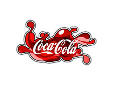 Adesivo logo Coca-Cola #1