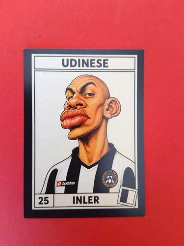 Figurina caricatura calciatori - figurina,