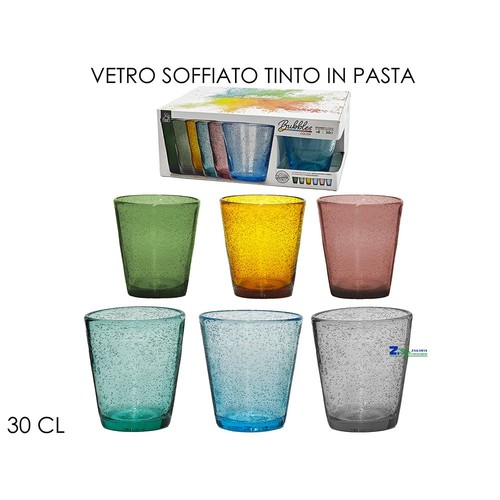 Set bicchieri color 30 cl - 30,