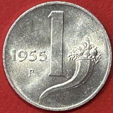 Moneta 1 Lira 1955 Repubblica