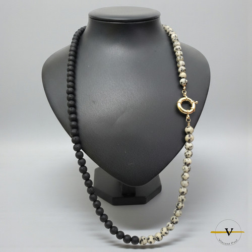 Collana donna diaspro - donna, dalmata