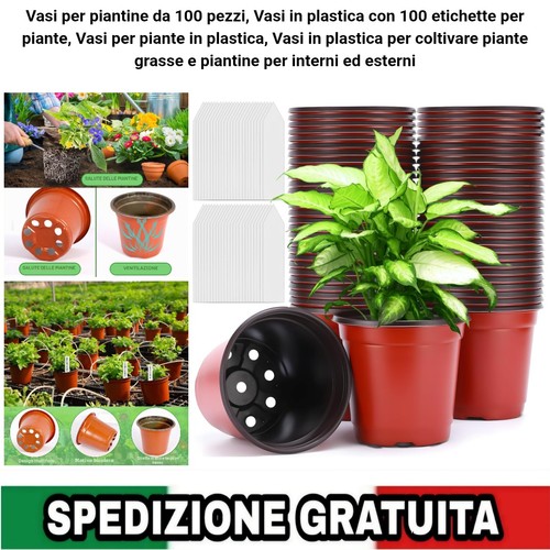 100 vasetti per piantine - per, in
