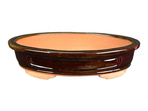 Vaso per bonsai ovale gres - bonsai,