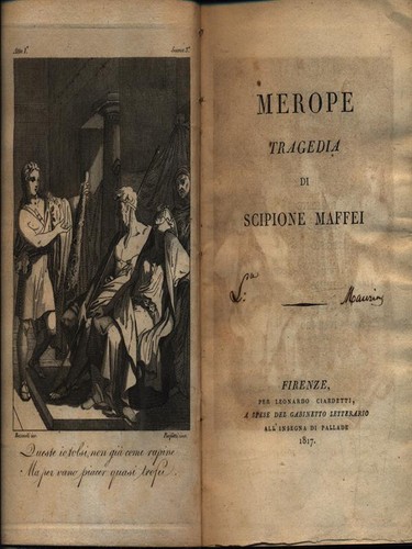 Merope prima edizione - prima, maffei