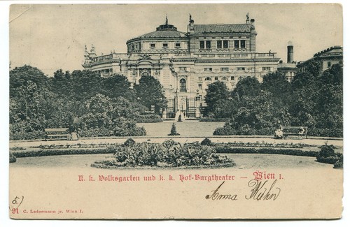 1901 wien volksgarten und - wien,