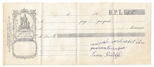 Cambiale 1898 - ,