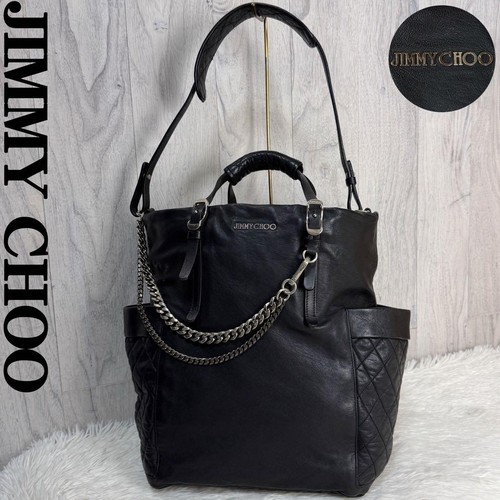 Borsa jimmy choo nera pelle - borsa,