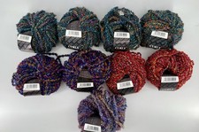Filato riccio Filatura di Crosa lotto di 9 palline - colori misti - maglia e uncinetto